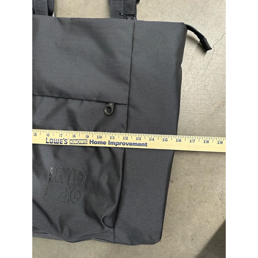 Mandarina Duck Backpack Tote Bag Gray Convertible Nylon Laptop Travel Work Bag - Picture 4 of 9